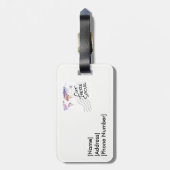 Aus Büro-Gepäckanhänger heraus Gepäckanhänger (Rückseite vertikal)