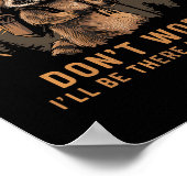 Aus dem Atem wandernde Gesellschaft Raccoon Wander Poster (Ecke)