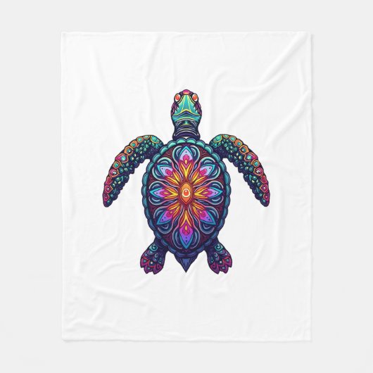 Aus dem Atem wandernde Gesellschaft Schildkröten T Fleecedecke (Vorderseite)