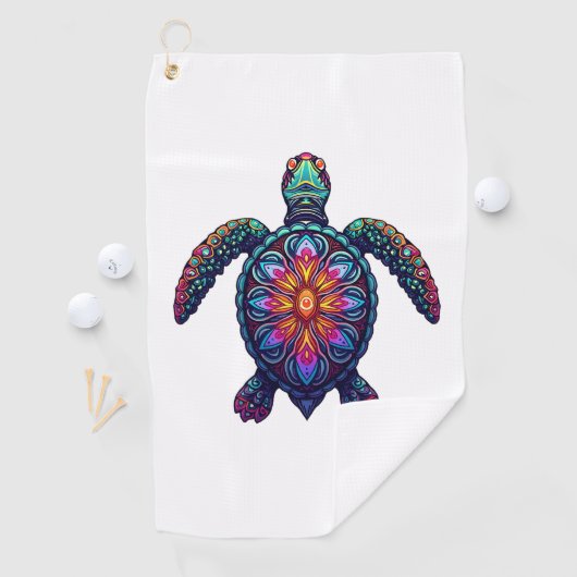 Aus dem Atem wandernde Gesellschaft Schildkröten T Golfhandtuch (Insitu)