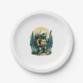 Aus dem Atem wandernde Gesellschaft Schildkröten T Pappteller (Vorderseite)