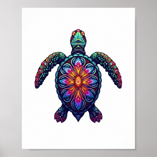 Aus dem Atem wandernde Gesellschaft Schildkröten T Poster (Vorne)