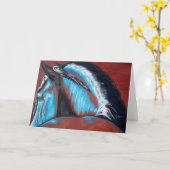 Aus dem Blau Karte (Gelbe Blume)