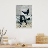 Aus dem dunklen Tiefenplakat Poster (Küche)