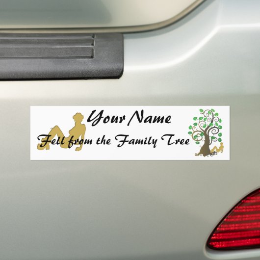 Aus dem Familienbaum fallen Autoaufkleber (Auf Auto)