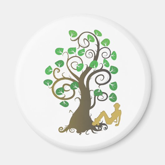 Aus dem Familienbaum fallen Magnet (Vorne)