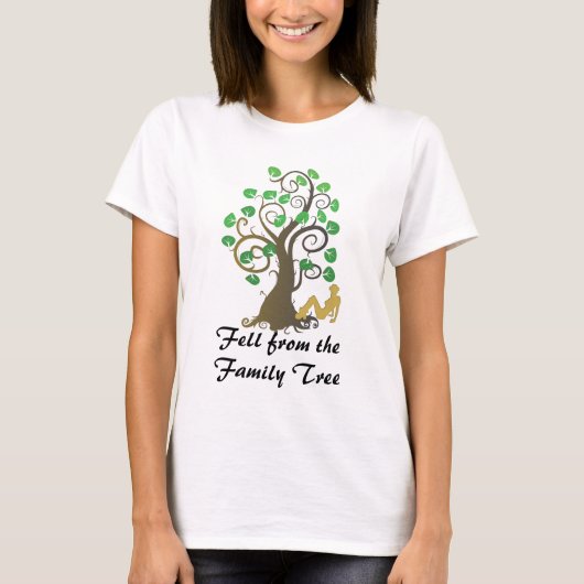 Aus dem Familienbaum fallen T-Shirt (Vorderseite)