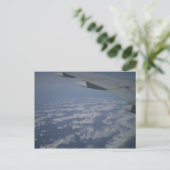 Aus dem Flugzeug Postkarte (Stehend Vorderseite)