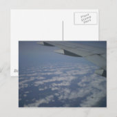 Aus dem Flugzeug Postkarte (Vorne/Hinten)
