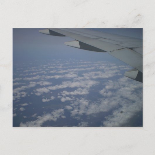 Aus dem Flugzeug Postkarte (Vorderseite)