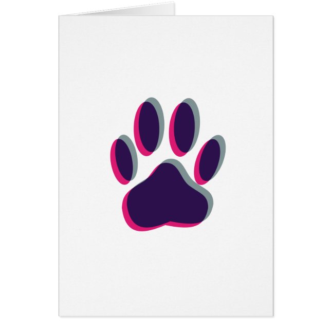 Aus dem Fokus heraus Dog Paw Print (Vorne)