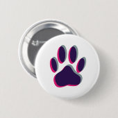 Aus dem Fokus heraus Dog Paw Print Button (Vorne & Hinten)