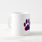 Aus dem Fokus heraus Dog Paw Print Kaffeetasse (Vorderseite Links)