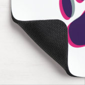 Aus dem Fokus heraus Dog Paw Print Mousepad (Ecke)