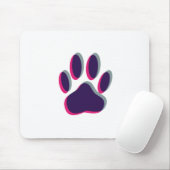 Aus dem Fokus heraus Dog Paw Print Mousepad (Mit Mouse)