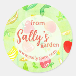 Aus dem Garten des Erzeugnisses Runder Aufkleber