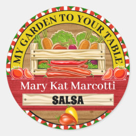 Aus dem Gartenbauernaufzug konservierte Dosen Runder Aufkleber