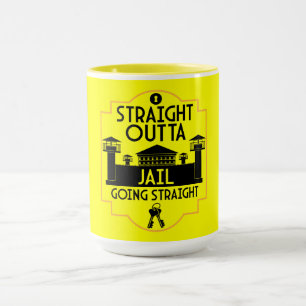 Aus dem Gefängnis Freisetzung Geschenk Zwei-Tonen- Tasse