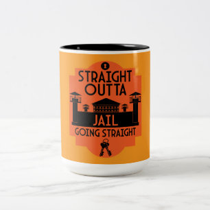 Aus dem Gefängnis Freisetzung Geschenk Zwei-Tonen- Zweifarbige Tasse