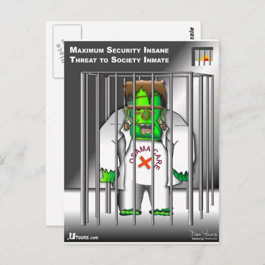 Aus dem Gefängnis Postkarte (Vorne/Hinten)