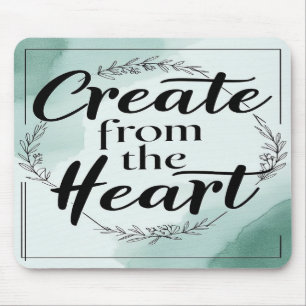 Aus dem Herzen erschaffen Option 2 Mousepad