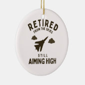 Aus dem Himmel lustige Luftwaffe Ruhestand Sprichw Keramik Ornament (Rechts)