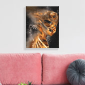 Aus dem Holzwerk gezackte Leinwand (Insitu (Wohnzimmer))