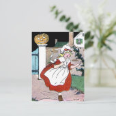 Aus dem Jack-O-Lantern abgeregnet Postkarte (Stehend Vorderseite)