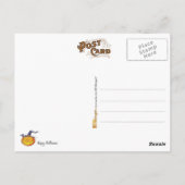 Aus dem Jack-O-Lantern abgeregnet Postkarte (Rückseite)