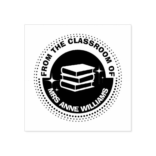 Aus dem Klassenzimmer von [Ihr Name] - Benutzerdef Gummistempel (Prägung)