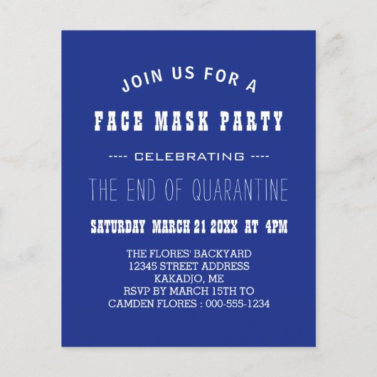 aus dem Party der Quarantäne (Rückseite)