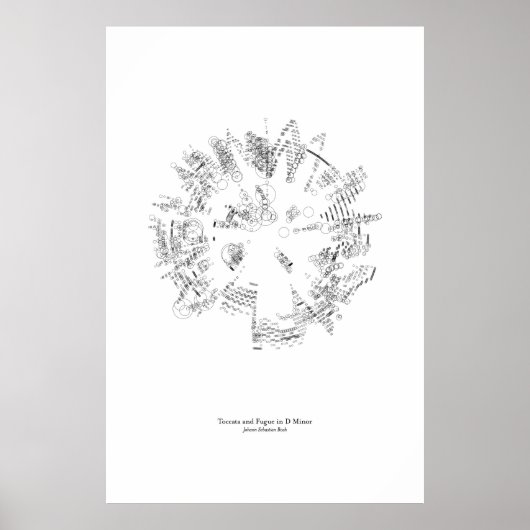 Aus dem Personal: Toccata und Fugue (schwarz) Poster (Vorne)