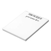 Aus dem Schreibtisch des Notepad personalisiert Notizblock (Rotiert)