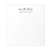 Aus dem Schreibtisch mit einfachem Skriptnamen Not Notizblock (Vorderseite)