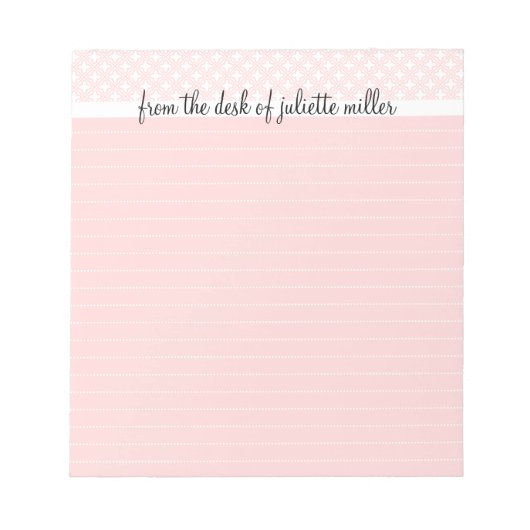 Aus dem Schreibtisch mit Personalisiertem, gepolst Notizblock (Vorderseite)