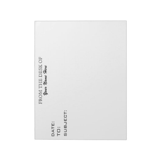 AUS DEM SCHREIBTISCH NOTIZBLOCK (Rotiert)