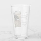 Aus dem Schwarz-Weiß-Foto des Hundes Glas (Rückseite)