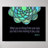 Aus dem Soul Rumi Zitat Poster (Vorne)