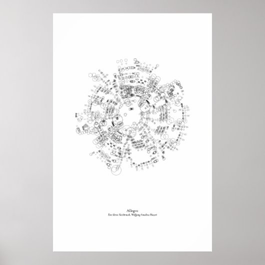 Aus dem Stab: Allegro (schwarz) Poster (Vorne)