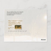 Aus dem Sturm Postkarte (Rückseite)