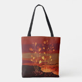 Aus dem unteren Bereich heraus - Solarpunk Tote Ba Tasche (Rückseite)