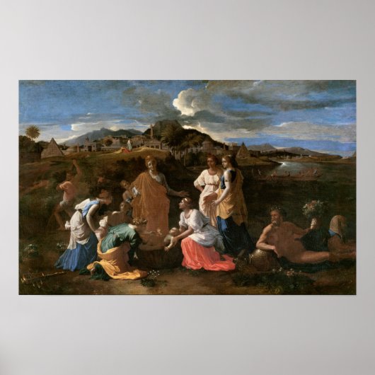 Aus dem Wasser gerettete Mose, 1647 Poster (Vorne)