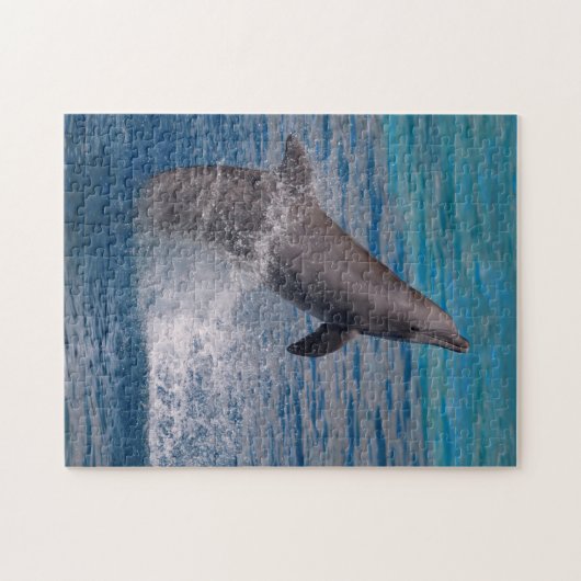 Aus dem Wasser stehende Dolphin Puzzle (Horizontal)