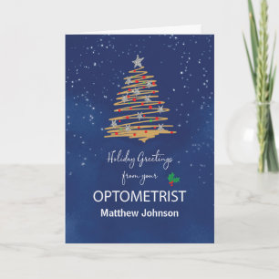 Aus dem Weihnachtsbaum des Optometristen kann der Karte