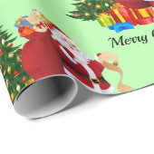 Aus dem Weihnachtsgeburtspapier des Weihnachtskind Geschenkpapier (Rolleneckpunkt)