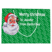 Aus dem Weihnachtsmann, der den Namen Kids Niedlic Große Geschenktüte (Rückseite)