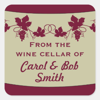 Aus dem Weinkeller der Aufkleber