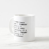 Aus dem wirklichem Leben SQL Kaffeetasse (Vorderseite Links)