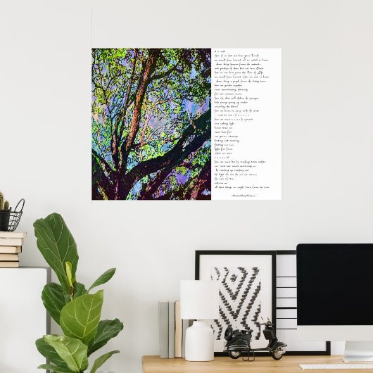 Aus den Bäumen Poster (Heimbüro)