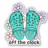 Aus den Klebestreifen und Blume der Uhr Aufkleber (Vorderseite)